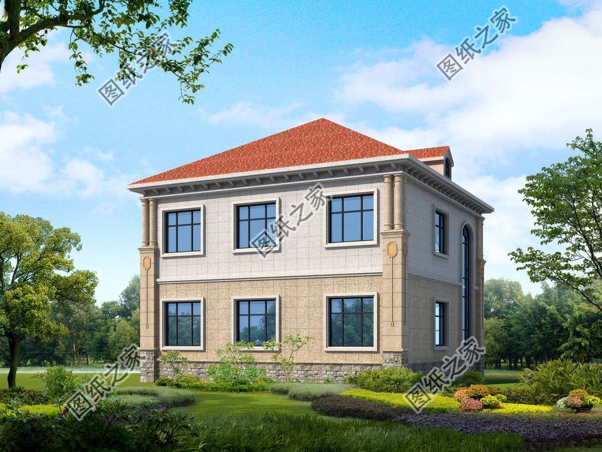 傳統(tǒng)歐式自建房設(shè)計，造型經(jīng)典好看，屋內(nèi)布局合理實用