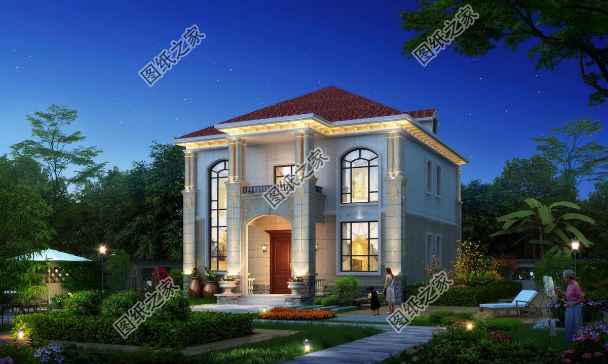 傳統(tǒng)歐式自建房設(shè)計，造型經(jīng)典好看，屋內(nèi)布局合理實用