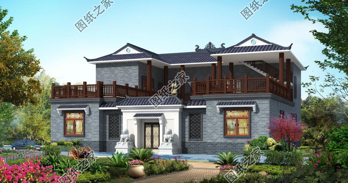 中式合院別墅設(shè)計，傳統(tǒng)院落式建筑理念，純樸又溫馨盡顯大家風(fēng)范