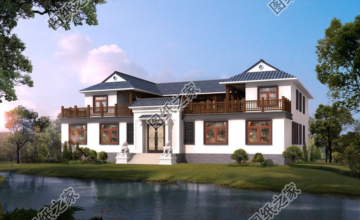 中式合院別墅設(shè)計，傳統(tǒng)院落式建筑理念，純樸又溫馨盡顯大家風(fēng)范