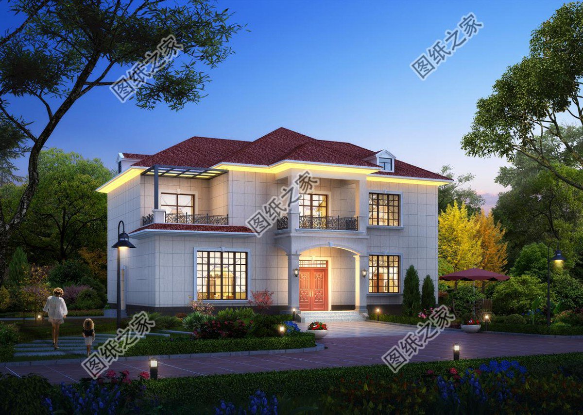 設計精良的歐式別墅，超大落地窗，鄉(xiāng)間美景自然融入家居