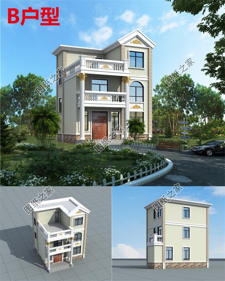 小戶型農村自建房設計，完全可以滿足家人的居住需求