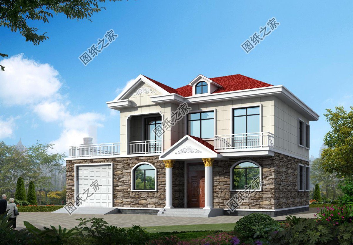 鄉(xiāng)村二層別墅設計，過上安心溫馨的晚年生活，享受天倫之樂