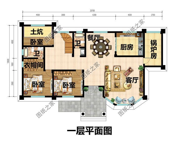 鄉(xiāng)村二層別墅設計，過上安心溫馨的晚年生活，享受天倫之樂