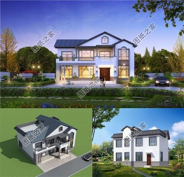 農(nóng)村別墅建的好家庭生活樂(lè)逍遙，建房圖紙看一看走過(guò)路過(guò)別錯(cuò)過(guò)