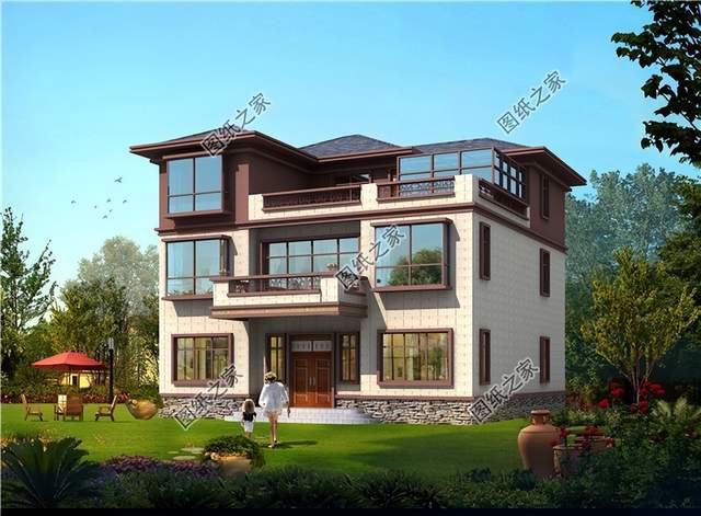 鄉(xiāng)村帶陽光房自建別墅設(shè)計，在慢節(jié)奏的農(nóng)村里感受自然慢生活