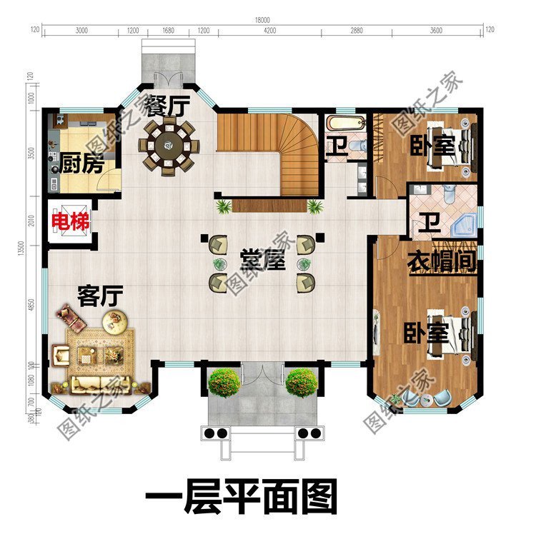 經(jīng)典歐式農(nóng)村別墅設(shè)計，簡潔大方，富麗堂皇