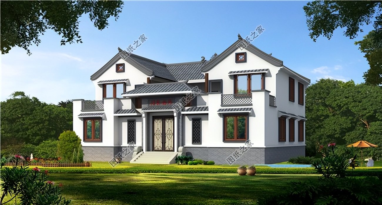 中式四合院別墅推薦，古典庭院設(shè)計(jì)重新譜寫(xiě)農(nóng)村建房新篇章