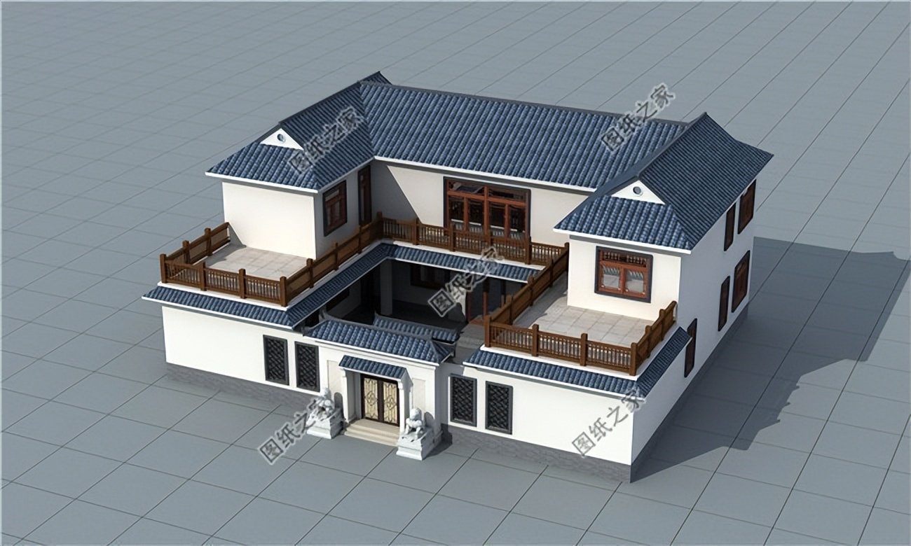 中式四合院別墅推薦，古典庭院設(shè)計(jì)重新譜寫(xiě)農(nóng)村建房新篇章