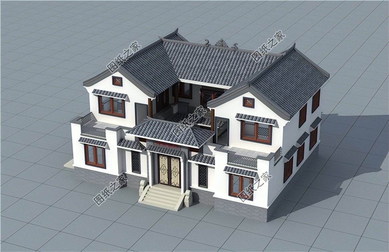 中式四合院別墅推薦，古典庭院設(shè)計(jì)重新譜寫(xiě)農(nóng)村建房新篇章