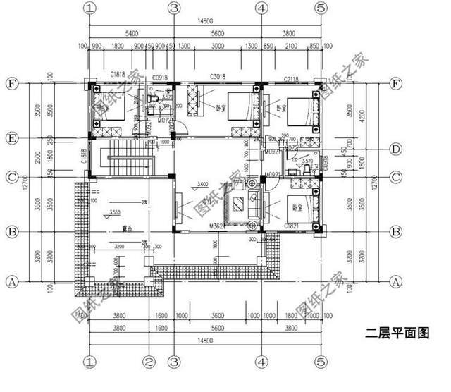 新款二層別墅推薦，第四款帶有偏房設(shè)計(jì)，符合農(nóng)村生活習(xí)慣