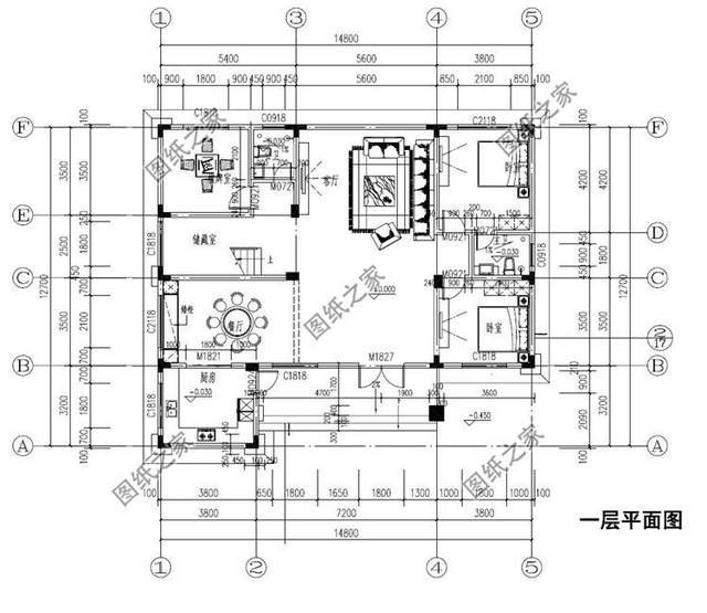 新款二層別墅推薦，第四款帶有偏房設(shè)計(jì)，符合農(nóng)村生活習(xí)慣