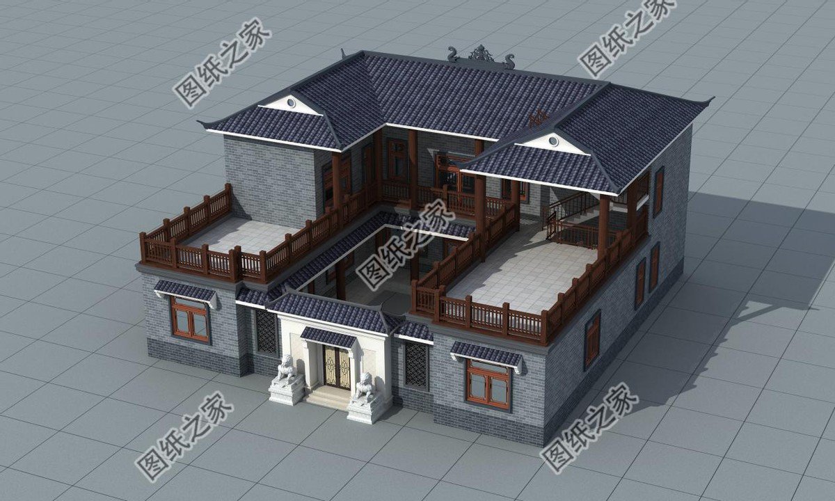 農(nóng)村最美的中式別墅設(shè)計(jì)，青磚灰瓦充滿古韻，更受歡迎