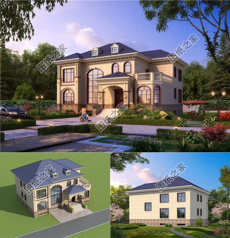 二層帶地下室別墅設計，增加住宅實用面積，一點都不比城里買房差