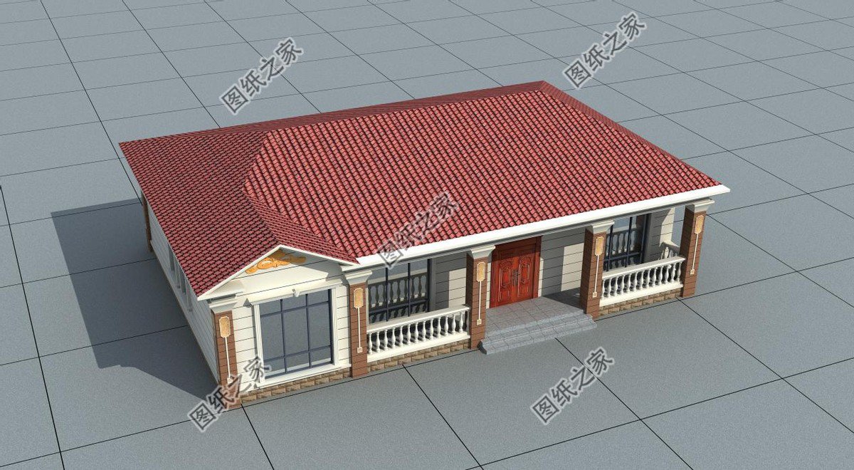 農(nóng)村一層大開間別墅推薦，雖說只有一層，氣勢不輸城里樓房