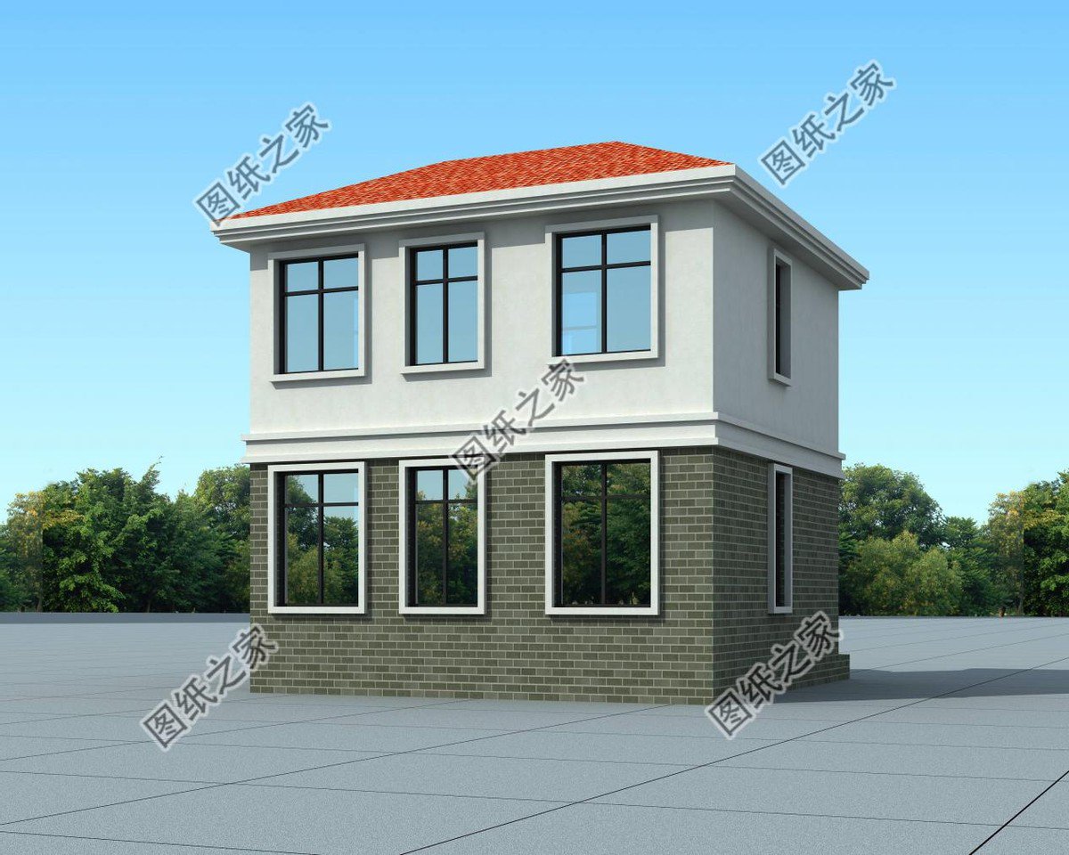 四套精品小戶型二層別墅，面寬10米以內(nèi)，小面積建房必看