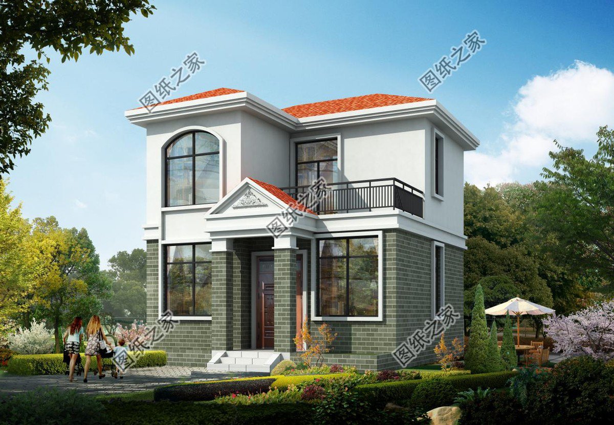 四套精品小戶型二層別墅，面寬10米以內(nèi)，小面積建房必看