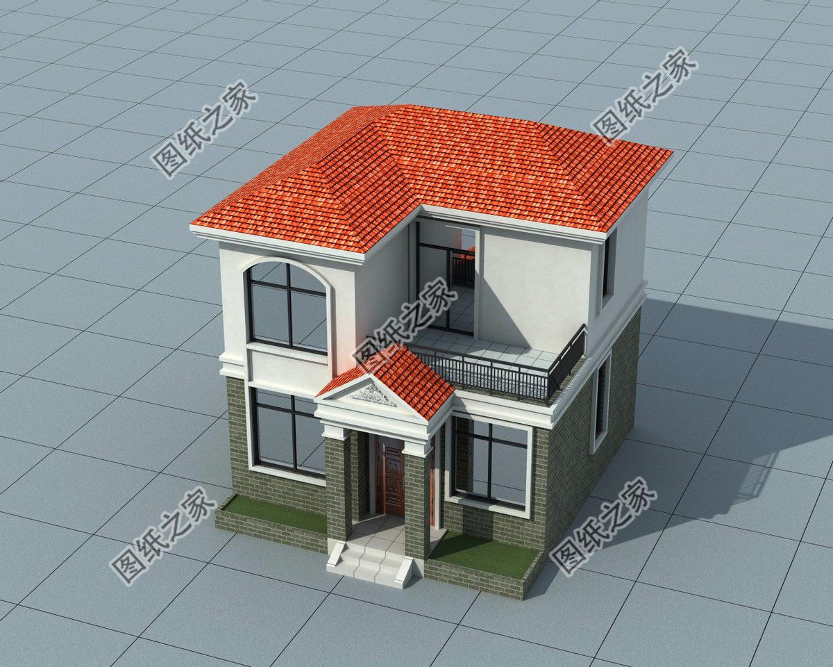 四套精品小戶型二層別墅，面寬10米以內(nèi)，小面積建房必看