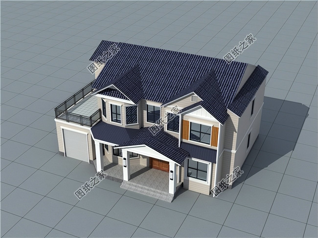 四款帶車庫的農(nóng)村別墅設(shè)計，農(nóng)村建房的標(biāo)配，外觀造型百看不厭