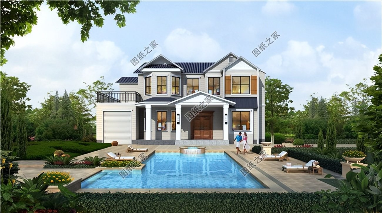 四款帶車庫的農(nóng)村別墅設(shè)計，農(nóng)村建房的標(biāo)配，外觀造型百看不厭