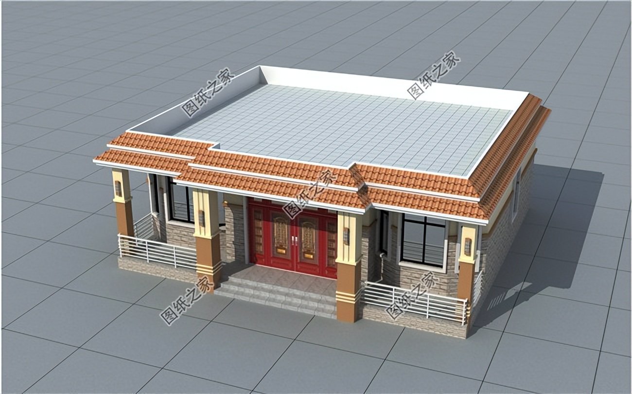 農(nóng)村自建一層養(yǎng)老房推薦，簡(jiǎn)單好看實(shí)用，五年后必火戶型