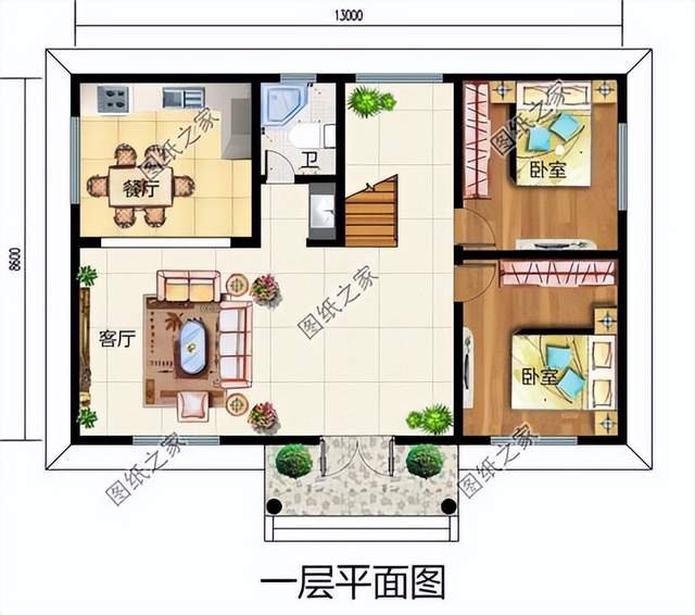 占地120平農(nóng)村別墅設(shè)計，在農(nóng)村老家建一棟，誰見了不眼饞
