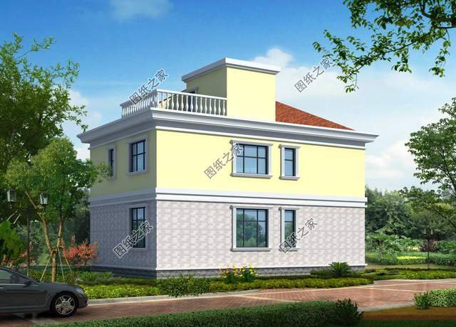 占地120平農(nóng)村別墅設(shè)計，在農(nóng)村老家建一棟，誰見了不眼饞