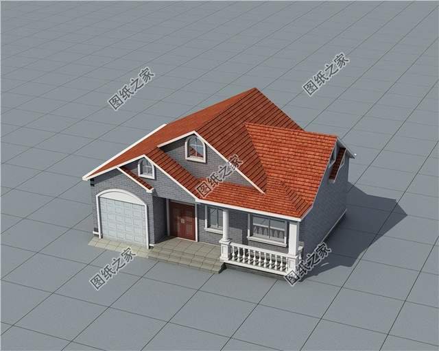 帶車庫的農(nóng)村別墅推薦，簡單實用造價不高，人見人愛