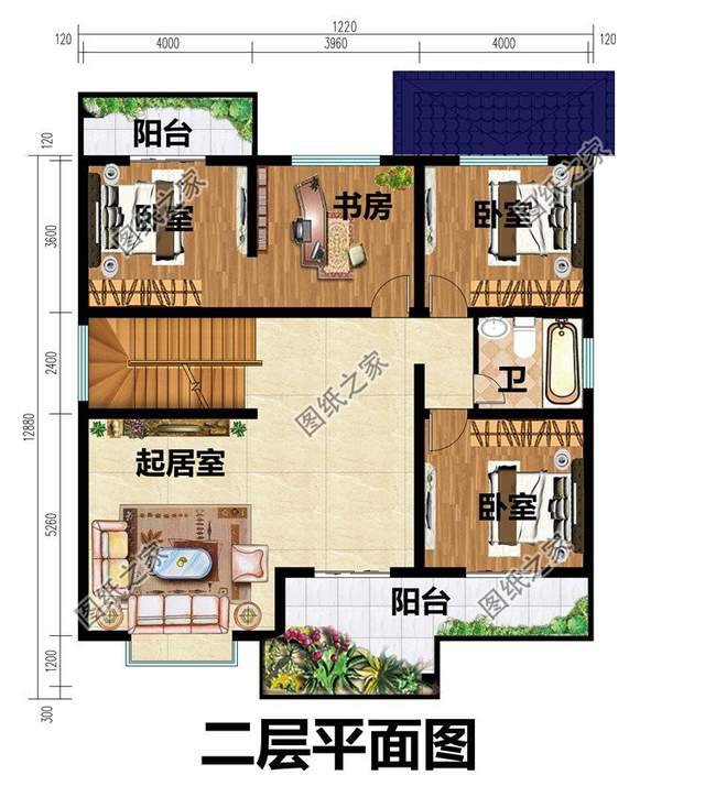 農(nóng)村經(jīng)典款式別墅設(shè)計(jì)，造型經(jīng)典不過(guò)時(shí)，全家人看了都說(shuō)好