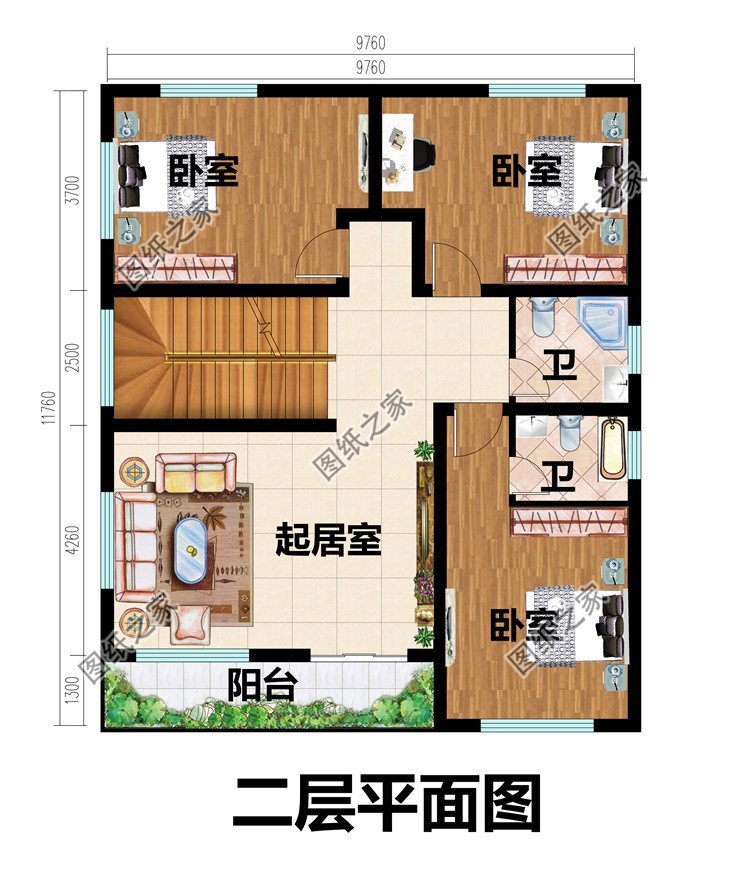 三套平屋頂別墅設(shè)計，施工簡單造價不高，真正適合老百姓建造