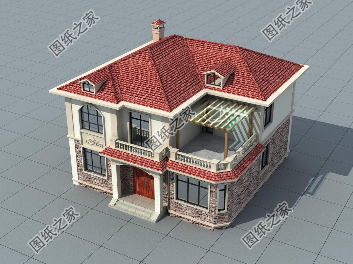 農(nóng)村帶露臺(tái)別墅設(shè)計(jì)，舒適布局外觀簡(jiǎn)約大方，備受歡迎