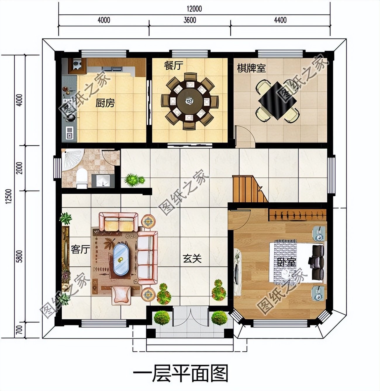 農(nóng)村帶露臺(tái)別墅設(shè)計(jì)，舒適布局外觀簡(jiǎn)約大方，備受歡迎