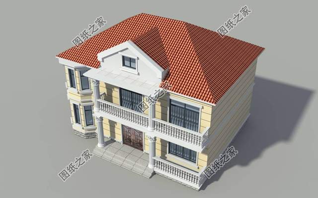 簡(jiǎn)歐式農(nóng)村別墅設(shè)計(jì)，造型美觀簡(jiǎn)約，經(jīng)典不過時(shí)