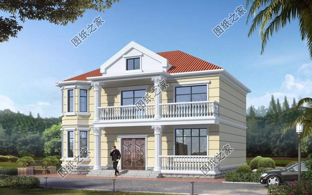 簡(jiǎn)歐式農(nóng)村別墅設(shè)計(jì)，造型美觀簡(jiǎn)約，經(jīng)典不過時(shí)