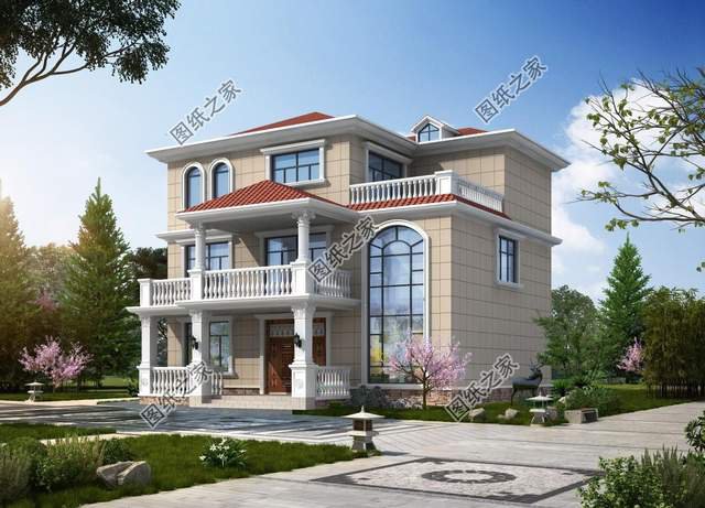 五款三層別墅設(shè)計(jì)，外觀新穎時(shí)尚，建一棟妥妥的人生贏家