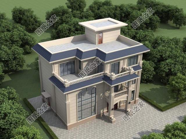 五款三層別墅設(shè)計(jì)，外觀新穎時(shí)尚，建一棟妥妥的人生贏家