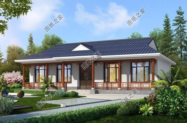 農(nóng)村一層別墅設(shè)計(jì)，穩(wěn)重踏實(shí)更實(shí)用，南北方都適合