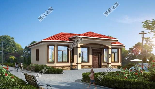 農(nóng)村一層別墅設(shè)計(jì)，穩(wěn)重踏實(shí)更實(shí)用，南北方都適合