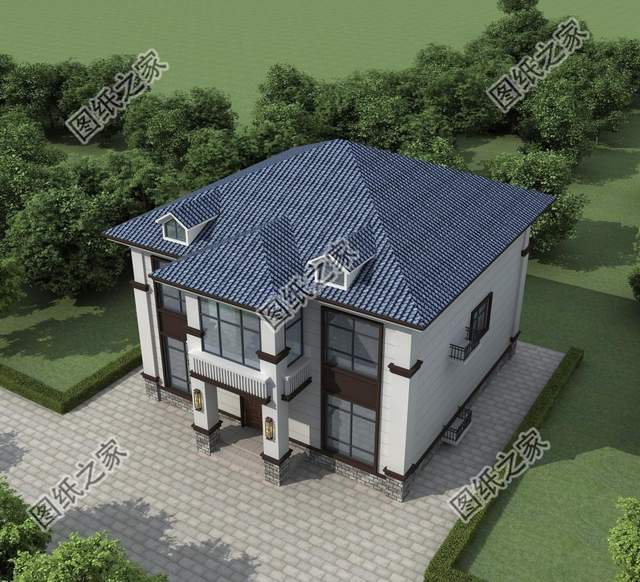 鄉(xiāng)村二層別墅設(shè)計，造型錯落有致，美觀大氣
