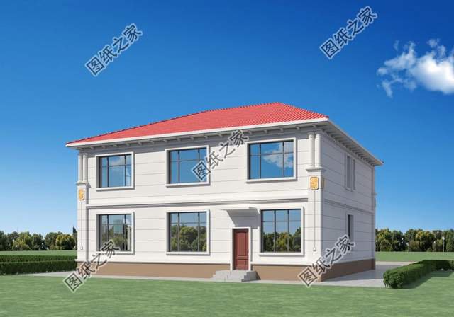 鄉(xiāng)村二層別墅設(shè)計，造型錯落有致，美觀大氣