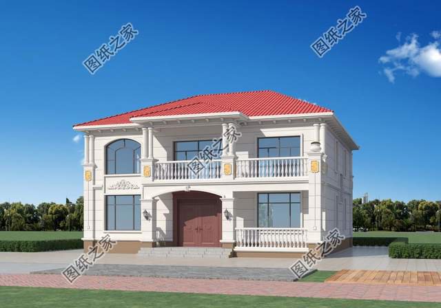 鄉(xiāng)村二層別墅設(shè)計，造型錯落有致，美觀大氣