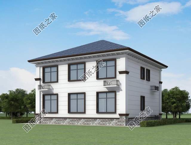 鄉(xiāng)村二層別墅設(shè)計，造型錯落有致，美觀大氣