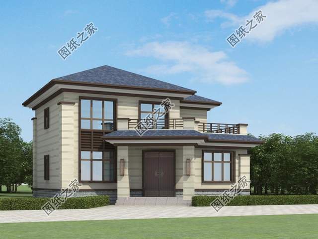 鄉(xiāng)村二層別墅設(shè)計，造型錯落有致，美觀大氣