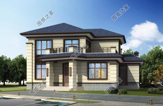 鄉(xiāng)村二層別墅設(shè)計，造型錯落有致，美觀大氣