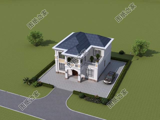 鄉(xiāng)村二層別墅設(shè)計，造型錯落有致，美觀大氣