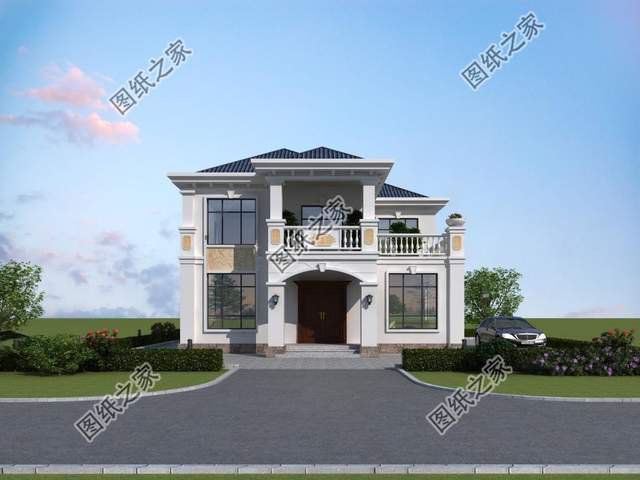 鄉(xiāng)村二層別墅設(shè)計，造型錯落有致，美觀大氣