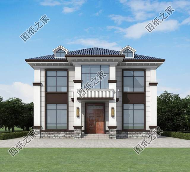 鄉(xiāng)村二層別墅設(shè)計，造型錯落有致，美觀大氣