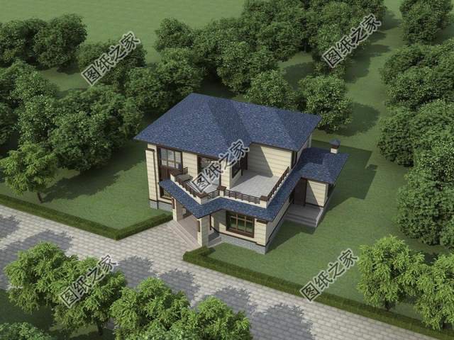 鄉(xiāng)村二層別墅設(shè)計，造型錯落有致，美觀大氣