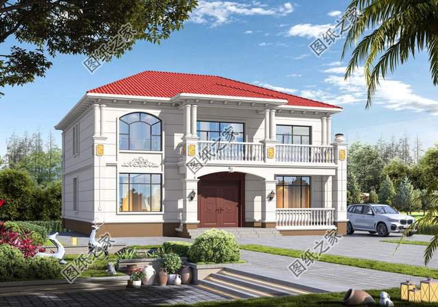 鄉(xiāng)村二層別墅設(shè)計，造型錯落有致，美觀大氣