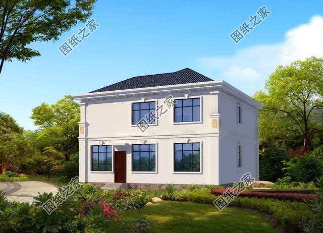 鄉(xiāng)村二層別墅設(shè)計，造型錯落有致，美觀大氣